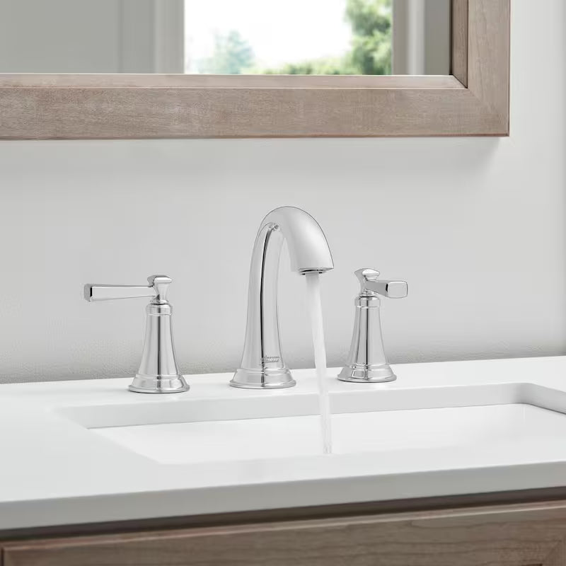 8 in. Widespread Double Handle Bathroom Faucet Polished Chrome 2-Pack V175
