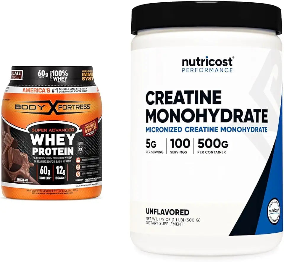 Whey Protein Powder Chocolate 1.78lbs & Creatine Monohydrate Micronized Powder 500G C626