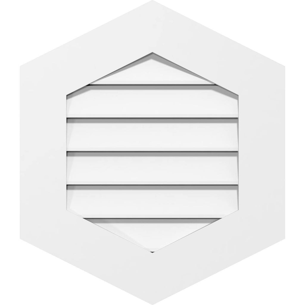 22x22W x 26x22H PVC Gable Vent D610030