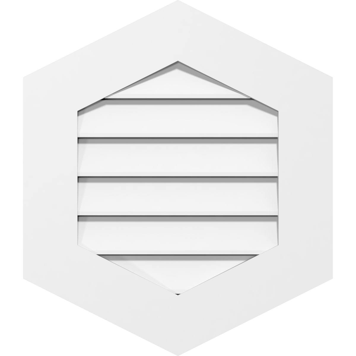 22x22W x 26x22H PVC Gable Vent D610030