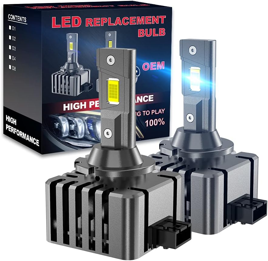 45W 4000LM 6500K White LED Headlight Bulbs Pack of 2 L480201