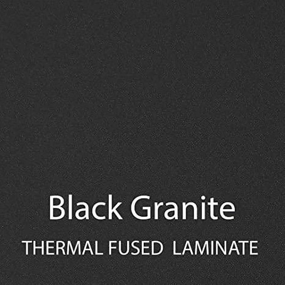Black Granite Desk with Casters R64278
