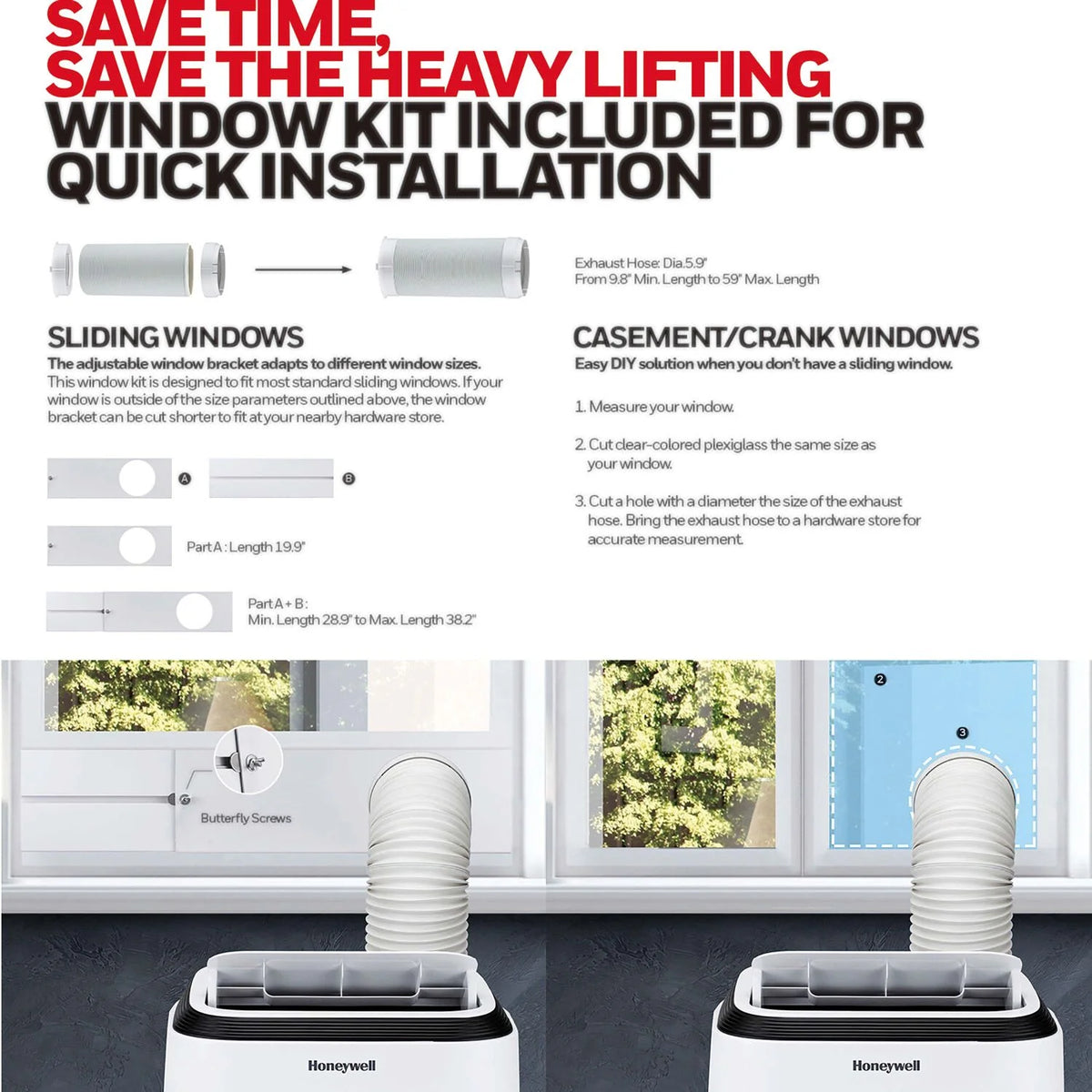 9,900 BTU 115 V 450 Sq. ft. Portable Air Conditioner/Dehumidifier in White U1313