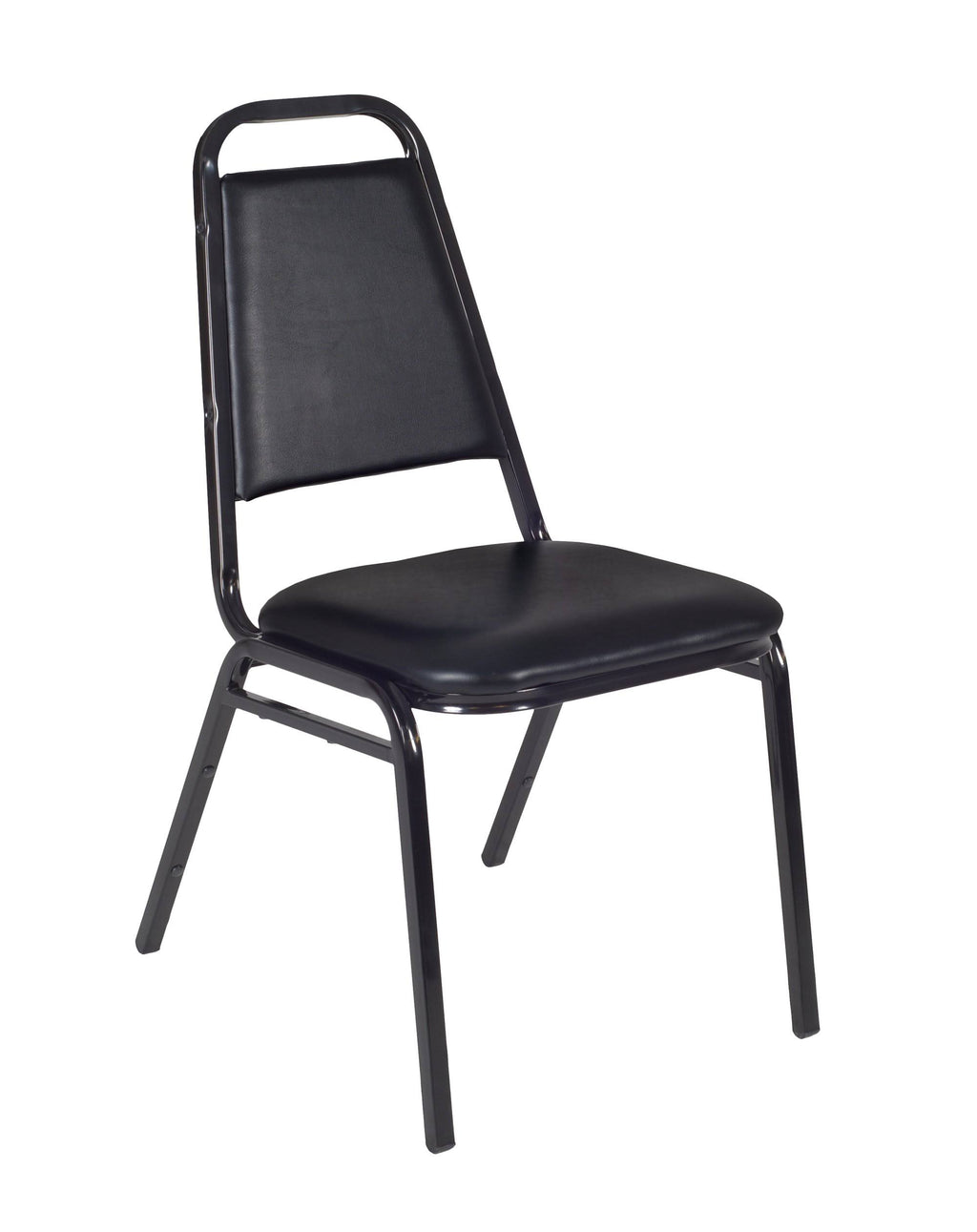 48x22 Round Breakroom Table with 4 Stack Chairs Y190109