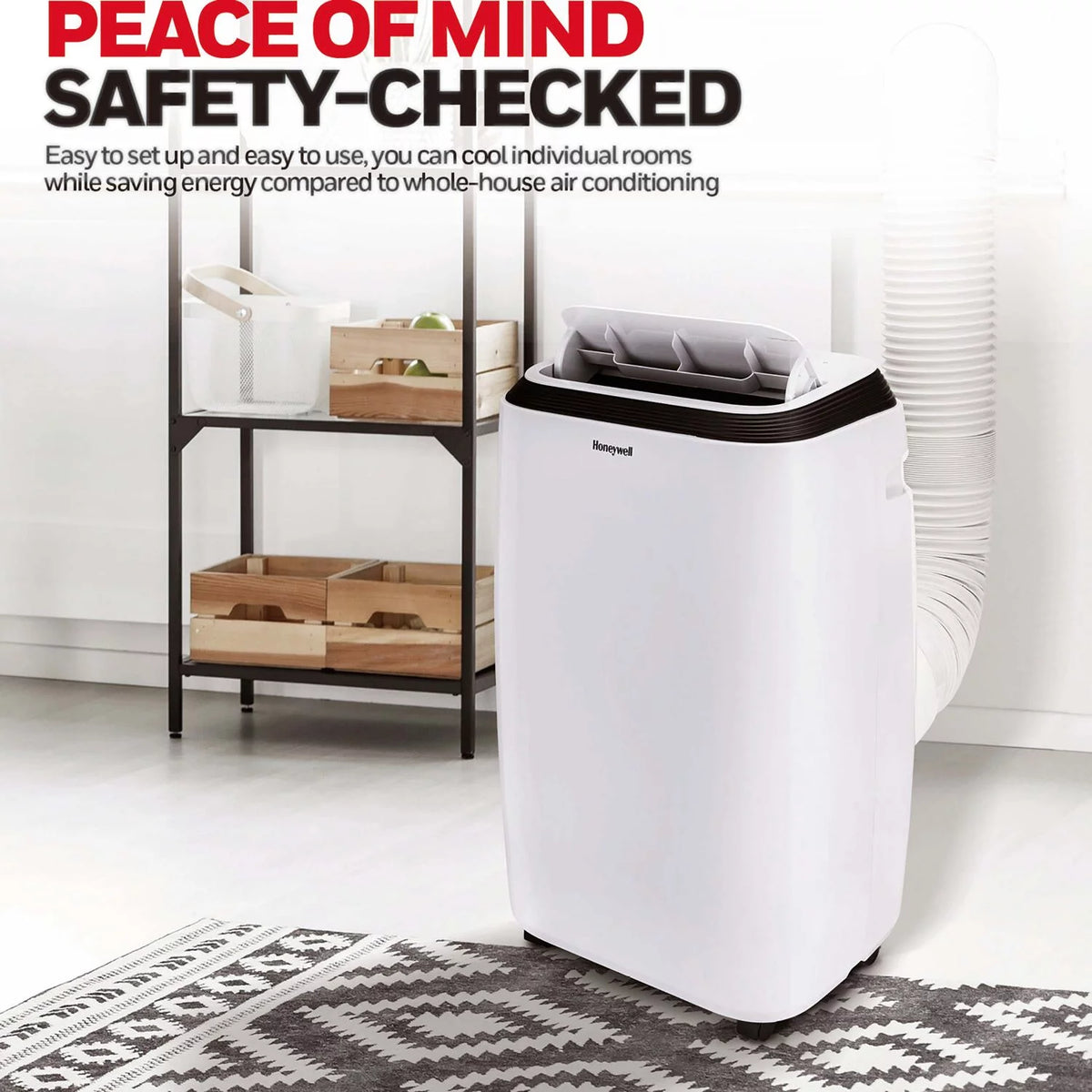 9,900 BTU 115 V 450 Sq. ft. Portable Air Conditioner/Dehumidifier in White U1313