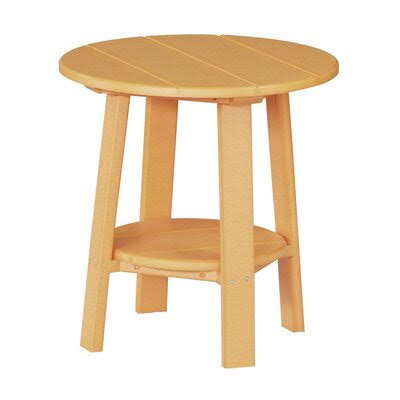 Orange Plastic Side Table J3808