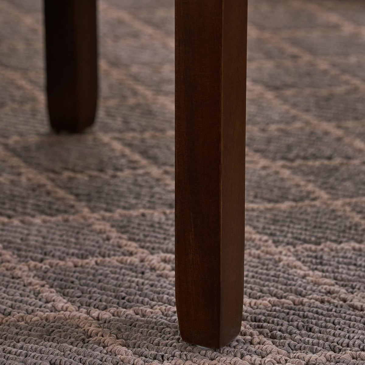 Brown Mahogany Acacia Wood Accent Table with Bottom Drawer C7080