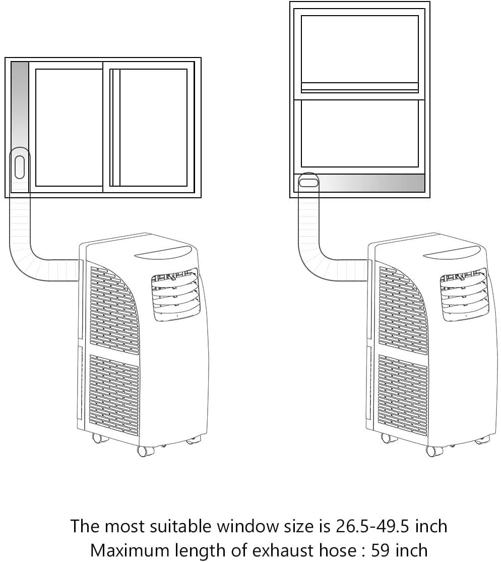 8000BTU Portable Air Conditioner & Dehumidifier E489937
