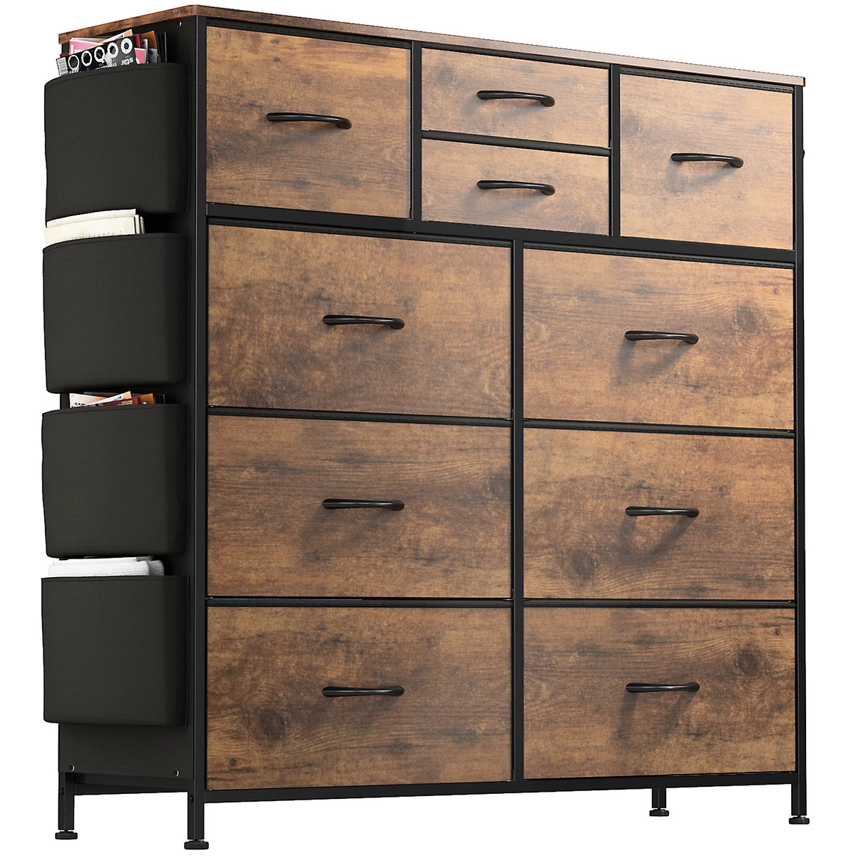 Brown 10 Drawer Dresser L205
