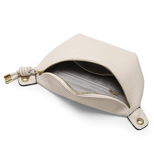 Genuine Leather Waist Packs with Chain Straps Y538941