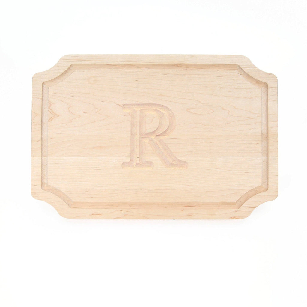 Oval Walnut Wood Carving Board with Juice Well W671