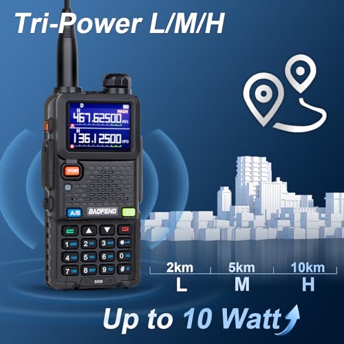 Ham Radio 10W VHF/UHF 8 Bands Two Way Radio Handheld with 2500mAh Battery V5607