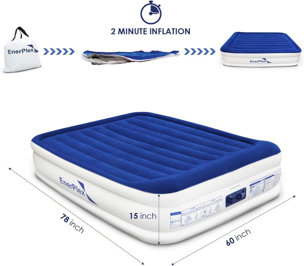 Queen Air Mattress with Built-in Dual Pump X298104