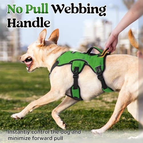 Black Reflective No Pull Dog Harness with Lift Handle A336482