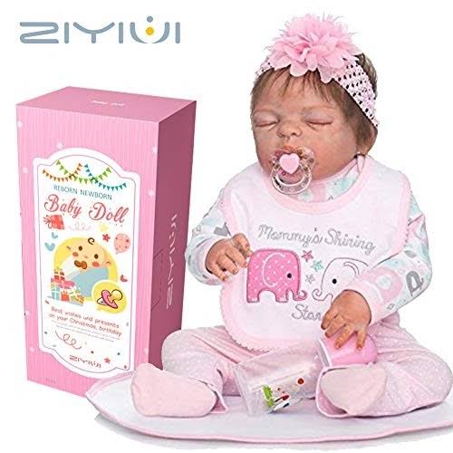 Full Body Silicone Vinyl Reborn Baby Girl Doll L723036