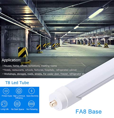 25-Pack 8ft 45W 5000K 4500LM Frosted LED Tube V127