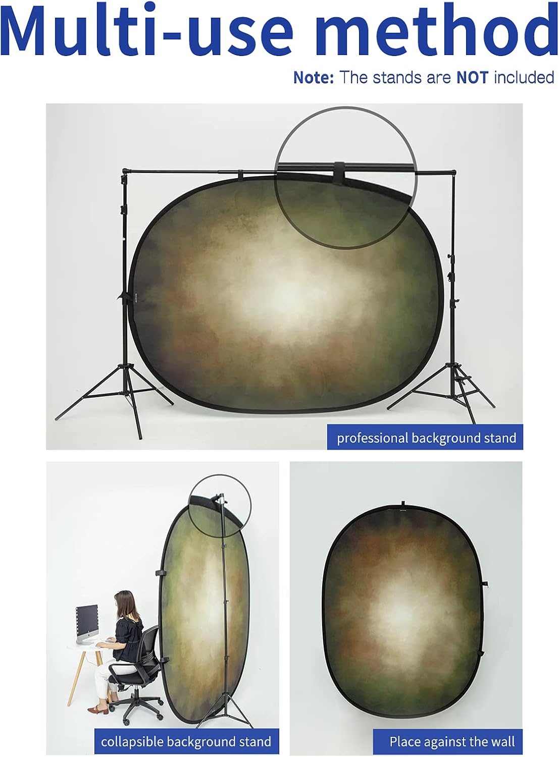 Collapsible Pop-up Photo Backdrop 5x6.5ft X73772