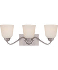Brushed Nickel 3-Light Vanity Lighting J343