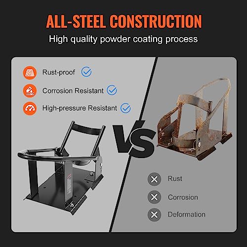 Heavy-Duty Steel Motorcycle Wheel Chock with 3 Adjustable Holes T498
