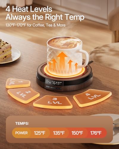 50W Fast Heating Cup Warmer with Smart Display Y178