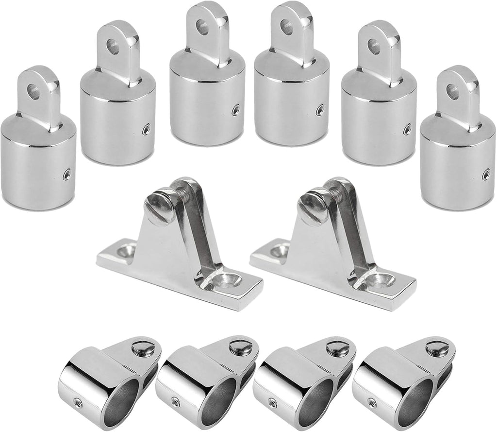 7/8 Bimini Top 3-Bow Stainless Steel Boat Hardware 12Set U534