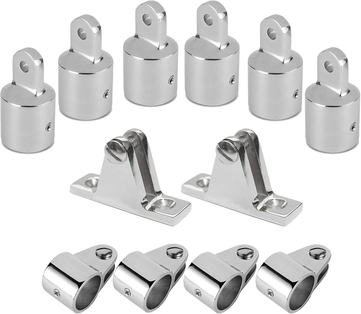 7/8 Bimini Top 3-Bow Stainless Steel Boat Hardware 12Set U534