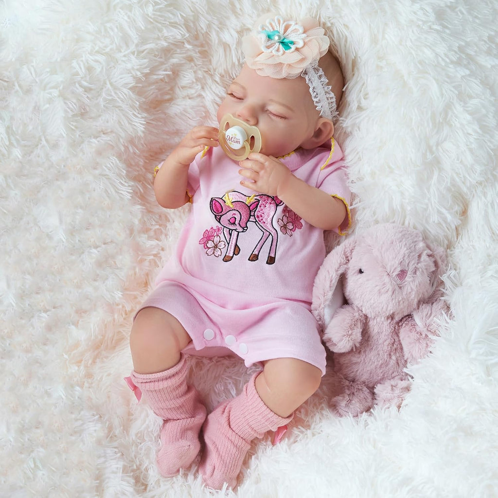 20 Inch Cloth Body Reborn Baby Doll S7805