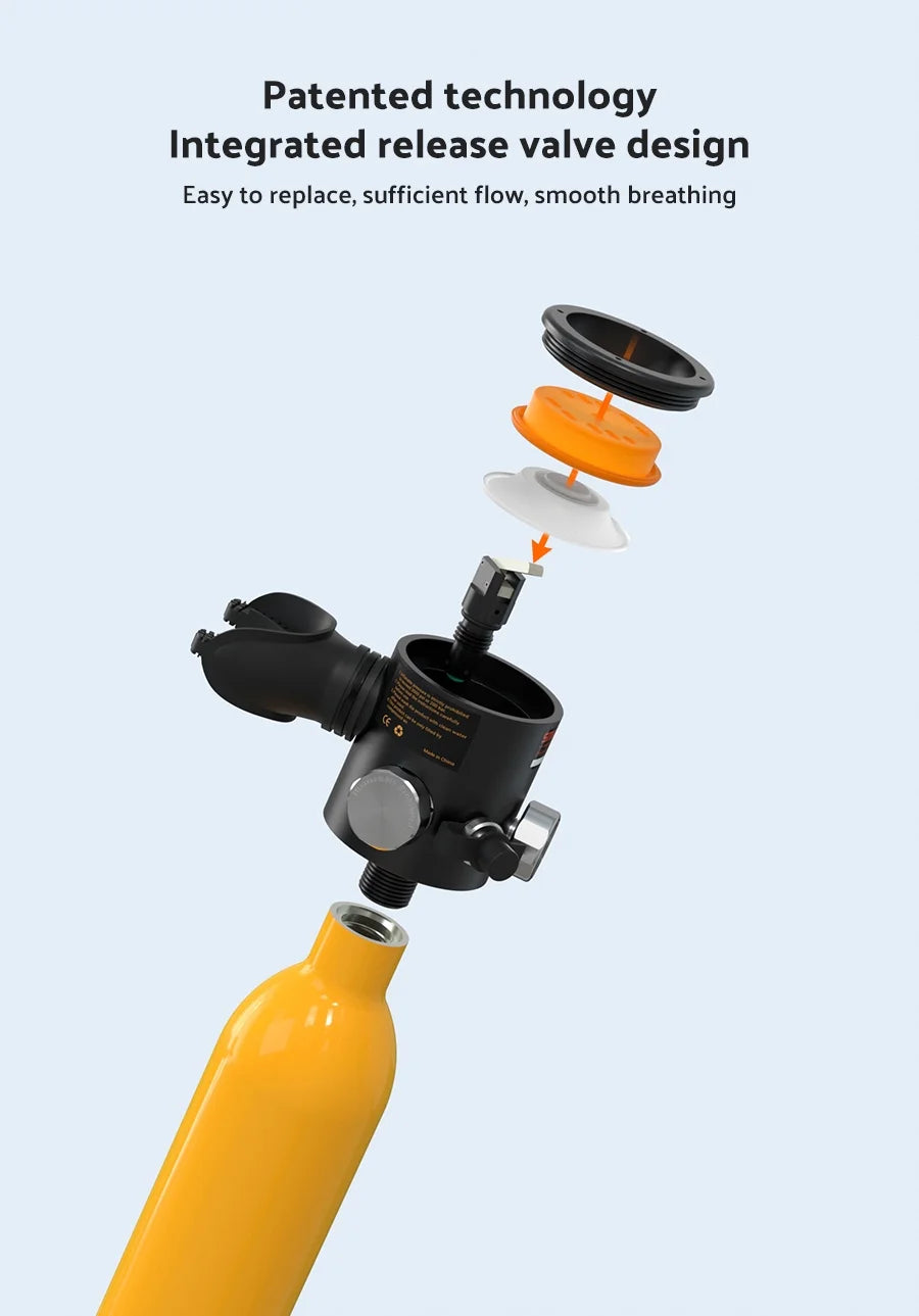Black 0.5L Mini Scuba Tank D148