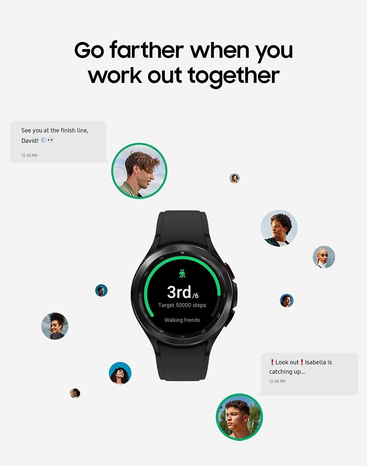 Black 46 mm Smartwatch V43104
