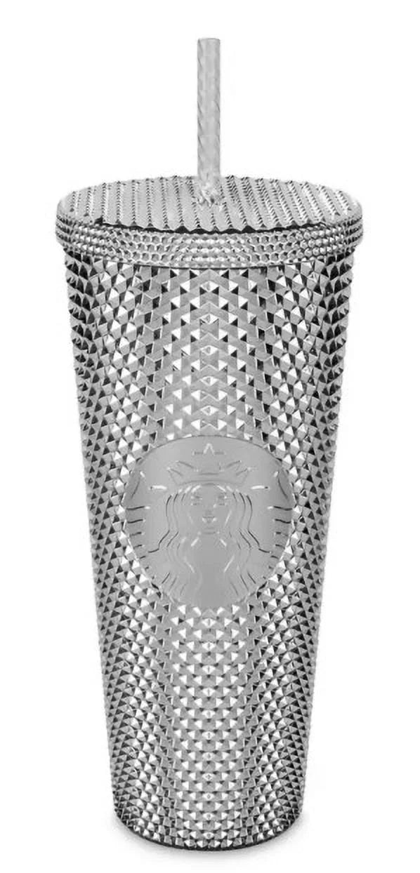 Disney Mickey Mouse Studded Platinum Starbucks Tumbler with Straw N422028