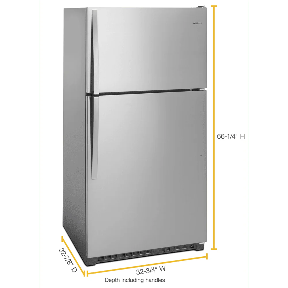 20 Cu. Ft. Stainless Top Freezer Refrigerator D569