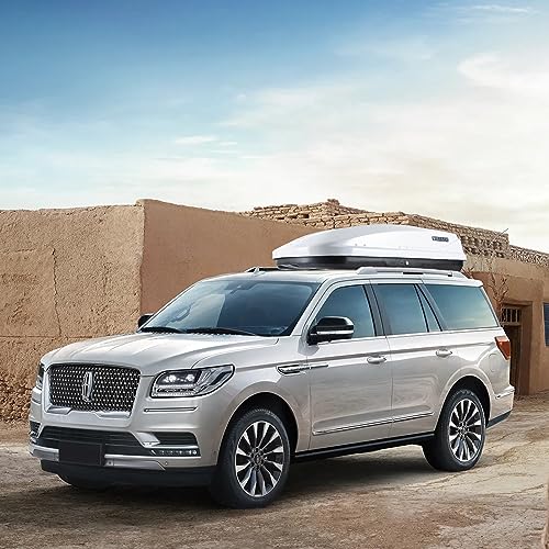 White 13 Cubic Feet ABS PMMA Roof Cargo Carrier X921