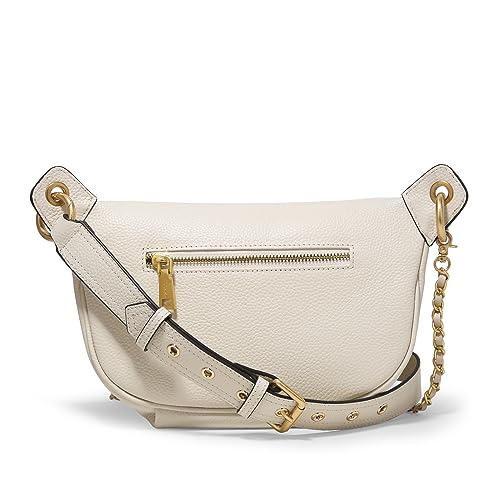 Genuine Leather Waist Packs with Chain Straps Y538941