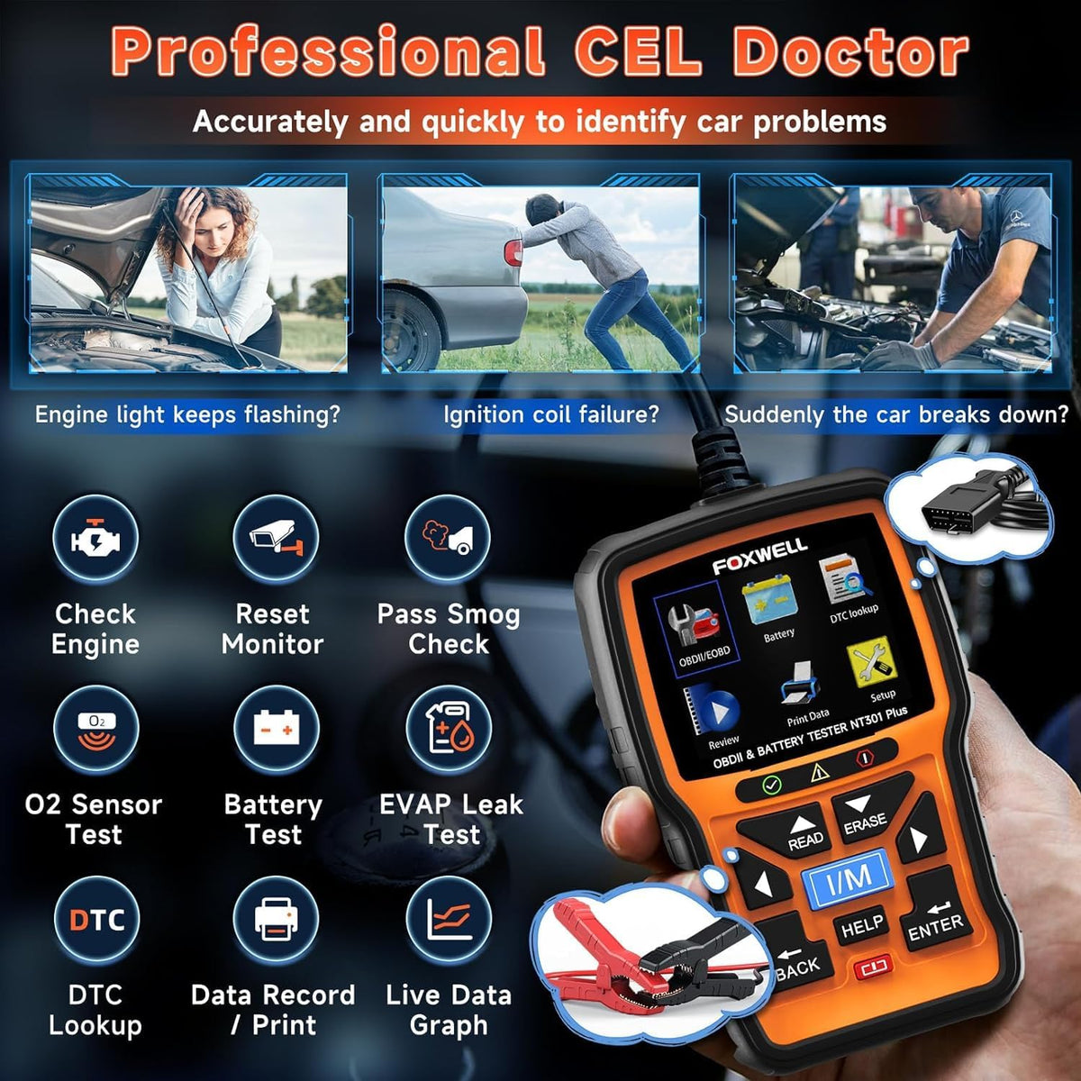 OBD2 Scanner T4393
