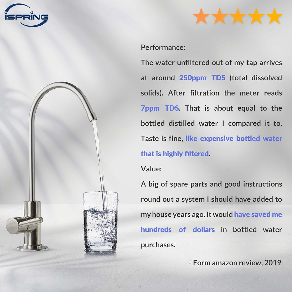 NSF Certified 5-Stage Reverse Osmosis Drinking Filtration System T3950