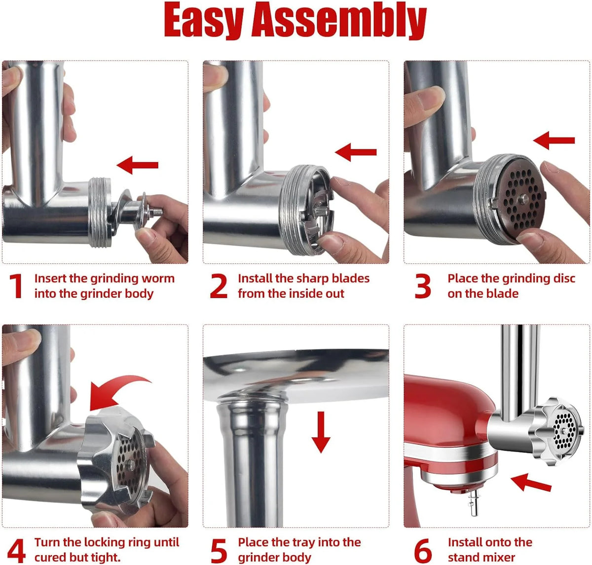 Stainless Steel Meat Grinder Attachments for Stand Mixers C714173