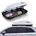 White 13 Cubic Feet ABS PMMA Roof Cargo Carrier X921