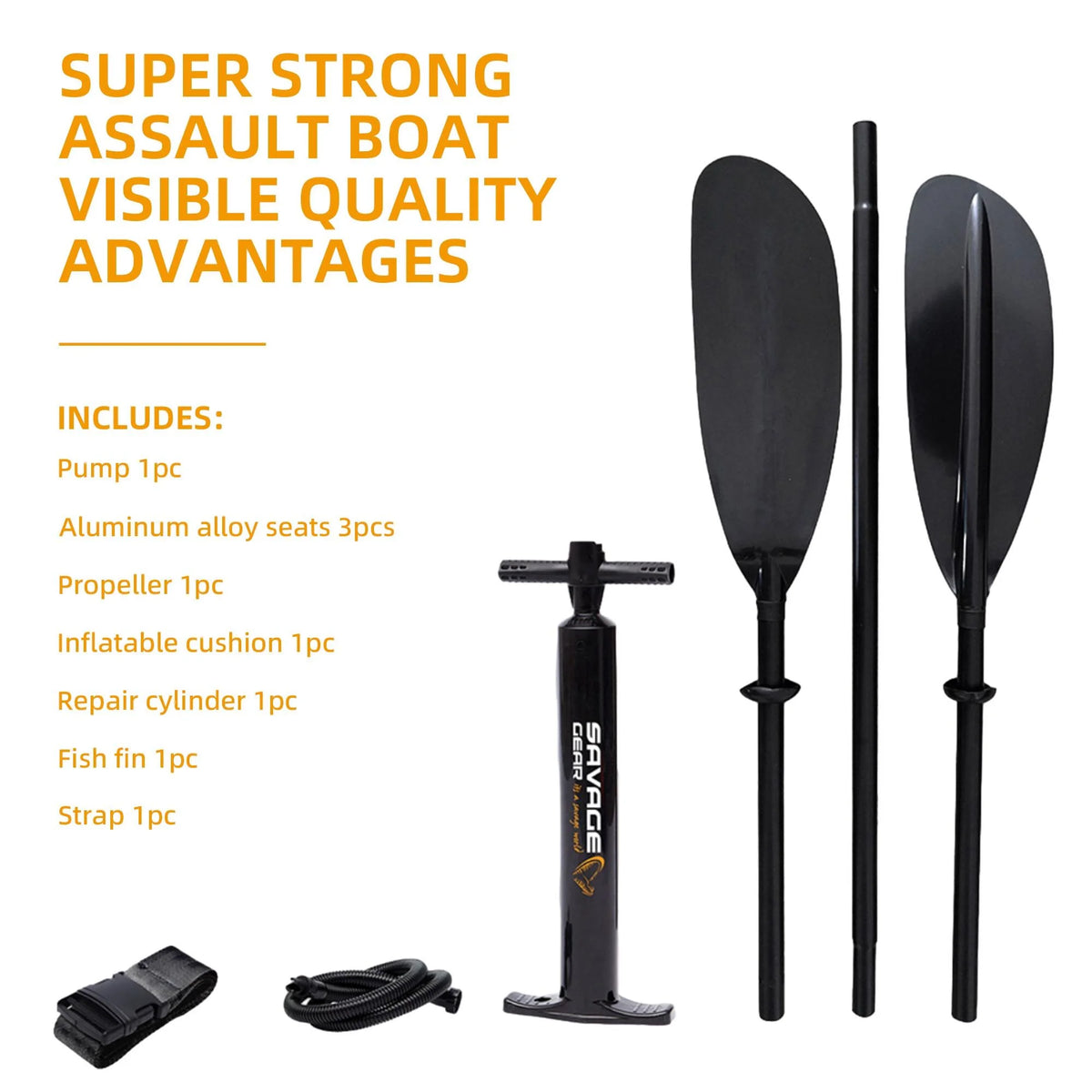 2 Person Inflatable PVC Kayak with Pump, Aluminum Alloy Seat, Paddle, Repair Kit X599