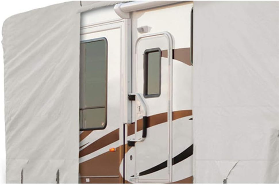 Tan Gray Waterproof Heavy Duty RV Cover M656