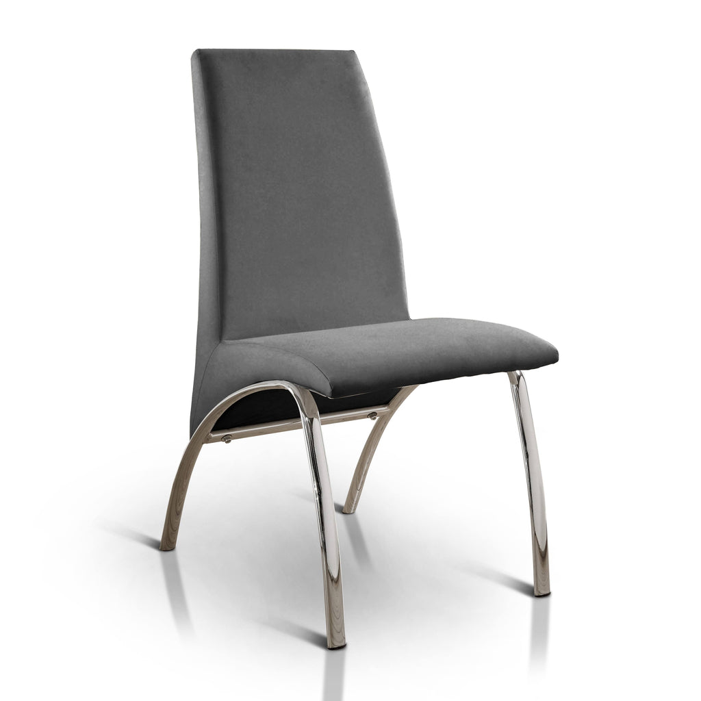 White Faux Leather Dining Chair Set of 2 M949643