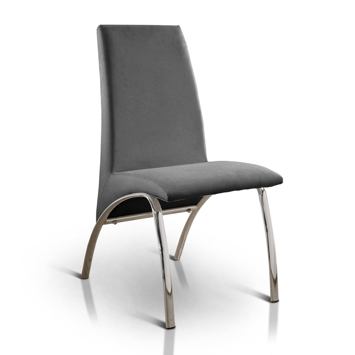 White Faux Leather Dining Chair Set of 2 M949643