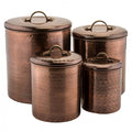 Set of 4 Antique Copper Canisters I88760