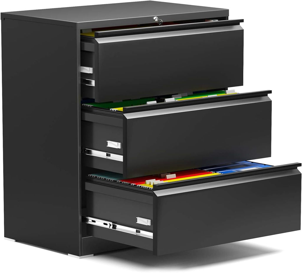 3 Drawer Metal File Cabinet with Lock R8804