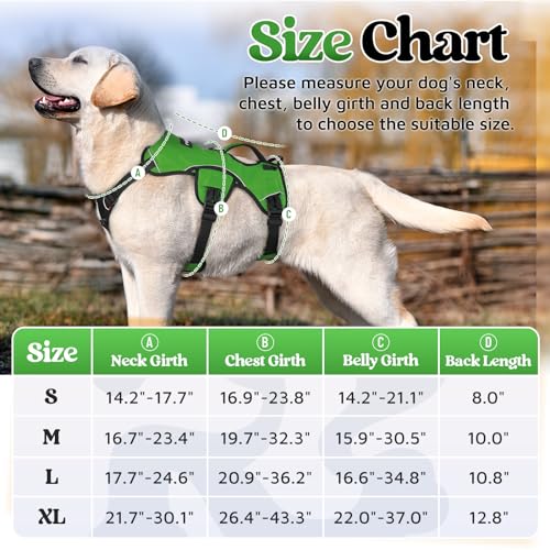Black Reflective No Pull Dog Harness with Lift Handle A336482