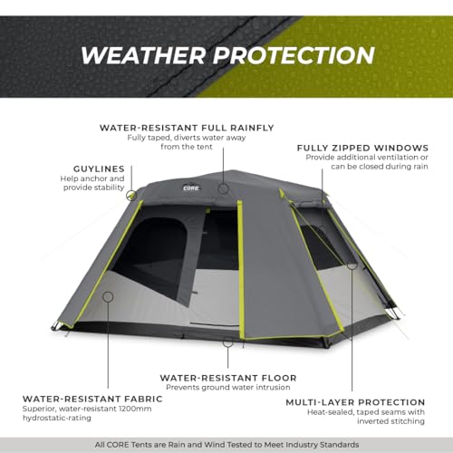Large Multi Room Tent with Full Rainfly and Carry Bag B311463