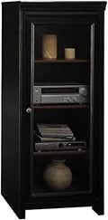 Audio Cabinet with 2 Adjustable Shelves in Antique Black N524