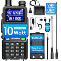 Ham Radio 10W VHF/UHF 8 Bands Two Way Radio Handheld with 2500mAh Battery V5607