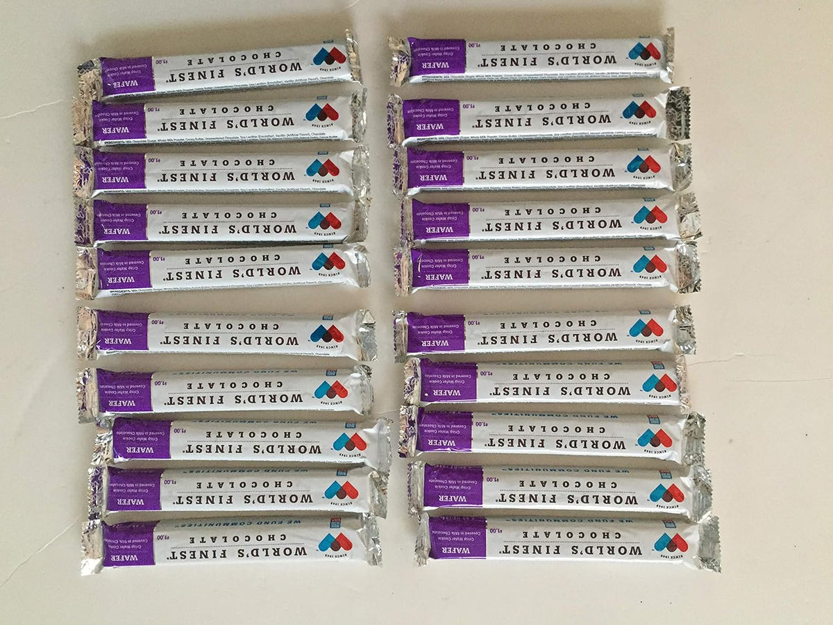 20 Bars Milk Chocolate Wafers U41873
