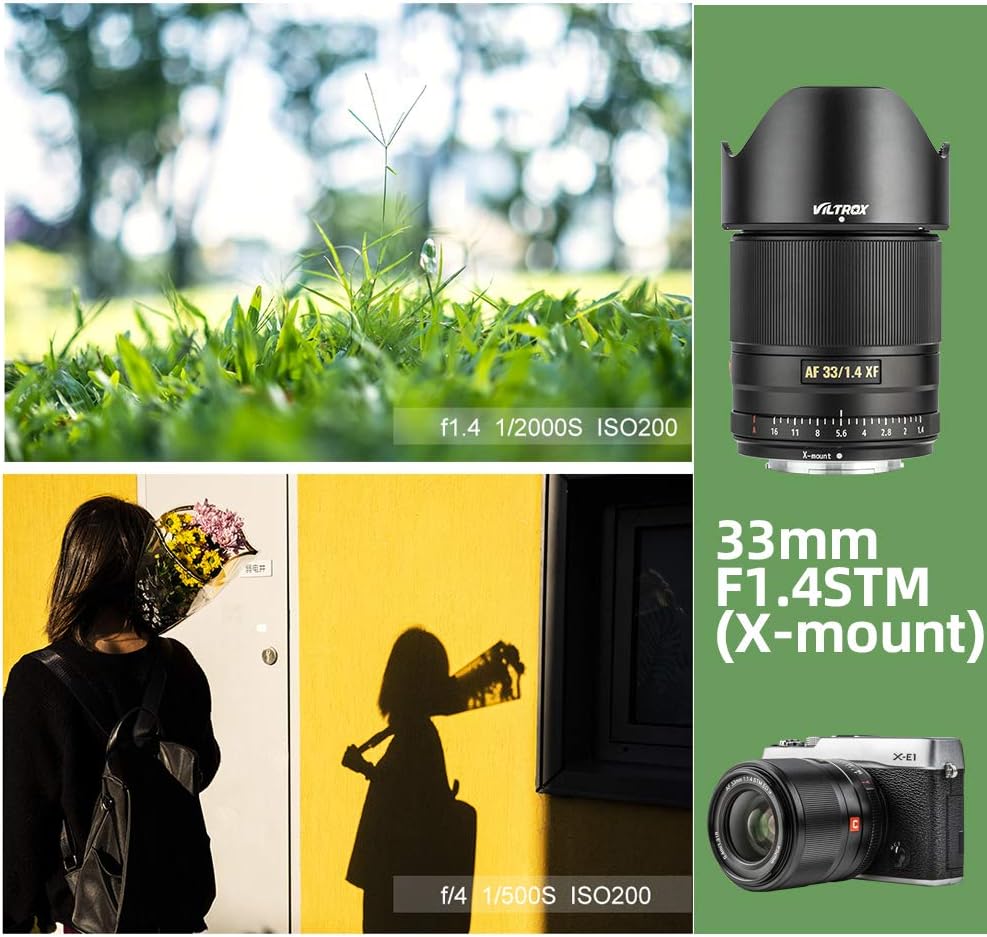 33mm F1.4 Auto-Focus Portrait Lens for Fujifilm X-Mount Camera X82055