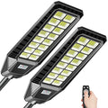 2 Pack 3200W Solar Street Lights with Motion Sensor IP66 6500K Z952375